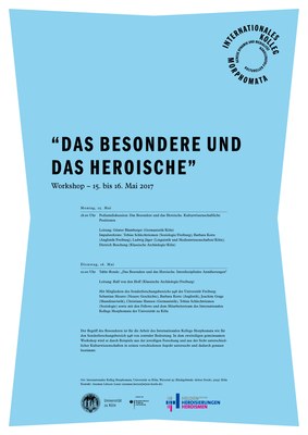 Podiumdiskussion "Das Besondere und das Heroische" im Morphomata Kolleg mit Mitglieder des SFB 948s